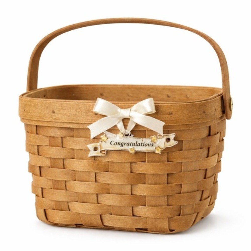 Longaberger Congratulations Tie-On Basket Accessory Ceramic Star‎ Banner 21-16